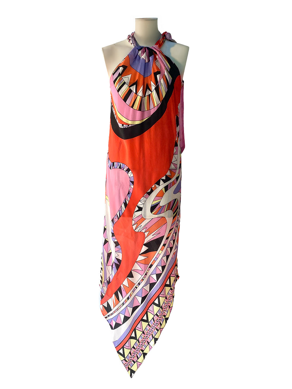 Holiday Print Cutaway Dress