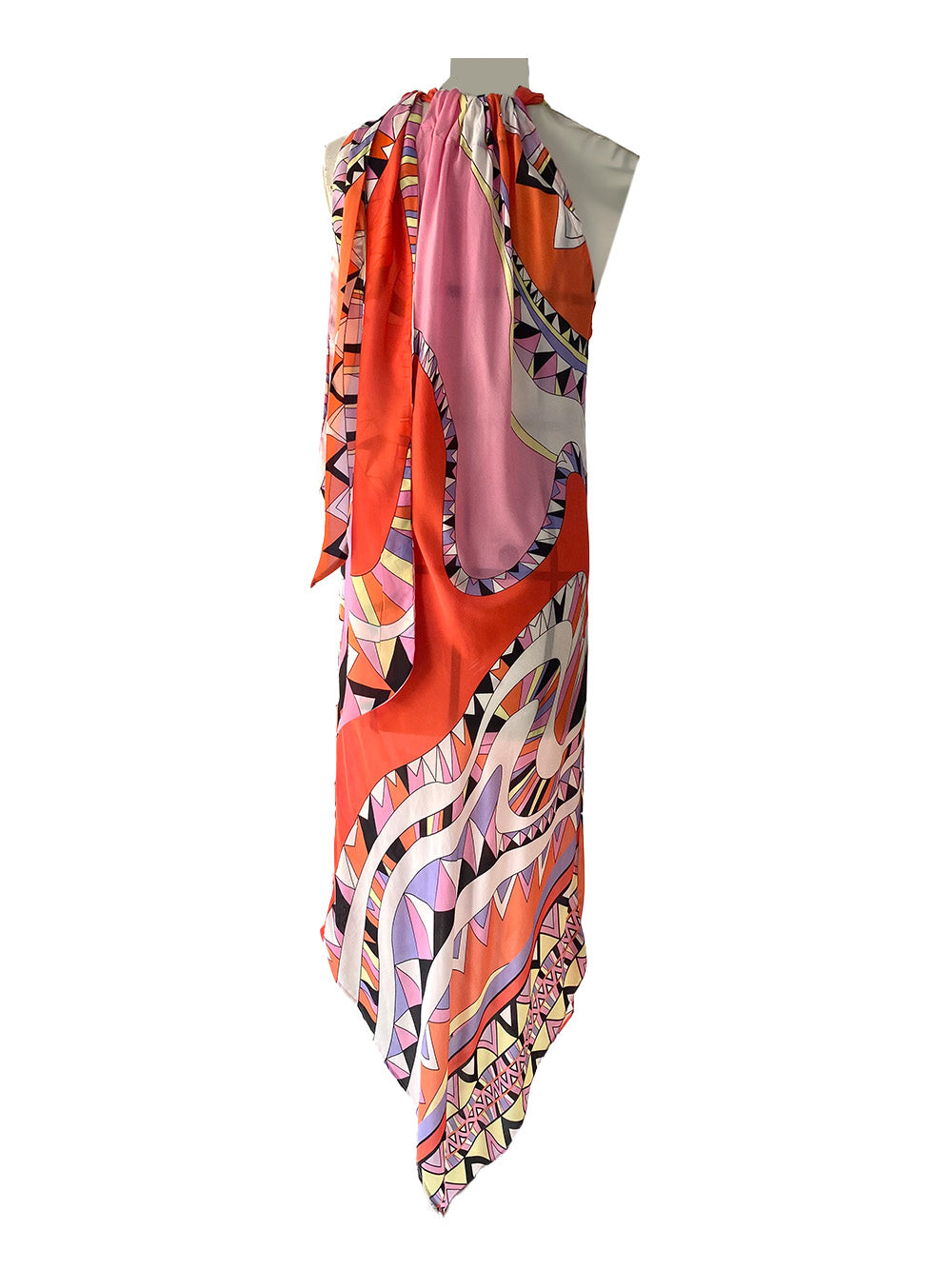 Holiday Print Cutaway Dress