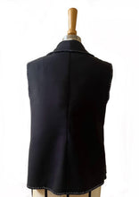 Load image into Gallery viewer, Embroidered Wool Melton waistcoat
